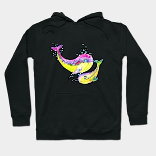 happy whales Hoodie